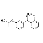 结构式 CAS# 890099-24-8, 3-(2-甲氧基苯甲酰基)苯基乙酸酯