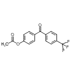 结构式 CAS# 890099-38-4, 4-[4-(三氟甲基)苯甲酰基]苯基乙酸酯