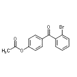 结构式 CAS# 890099-44-2, 4-(2-溴苯甲酰基)苯基乙酸酯