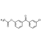 structure of CAS# 890099-53-3, 3-(3-Chlorobenzoyl)phenyl acetate;3-Acetoxy-3'-chlorobenzophenone