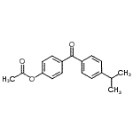 结构式 CAS# 890099-66-8, 4-(4-异丙基苯甲酰基)苯基乙酸酯