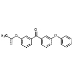 structure of CAS# 890099-73-7, 3-(3-Phenoxybenzoyl)phenyl acetate;3-Acetoxy-3'-phenoxybenzophenone