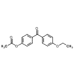 structure of CAS# 890099-83-9, 4-(4-Ethoxybenzoyl)phenyl acetate;4-Acetoxy-4'-ethoxybenzophenone