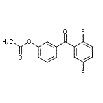 结构式 CAS# 890100-16-0, 3-(2,5-二氟苯甲酰)苯基乙酸酯