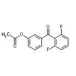 结构式 CAS# 890100-18-2, 3-(2,6-二氟苯甲酰)苯基乙酸酯