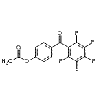structure of CAS# 890100-41-1, 4-(Pentafluorobenzoyl)phenyl acetate;4-Acetoxy-2',3',4',5',6'-pentafluorobenzophenone