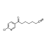 structure of CAS# 890100-90-0, 7-(6-Chloro-3-pyridinyl)-7-oxoheptanenitrile;7-(4-chloro-3-pyridyl)-7-oxoheptanenitrile