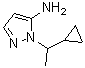 结构式 CAS# 890591-87-4, 1-(1-环丙基乙基)-1H-吡唑-5-胺