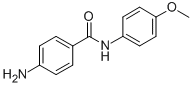 structure of CAS# 891-35-0, 4-Amino-N-(4-Methoxy-Phenyl)-Benzamide;Zinc00290993;Bb_Sc-0017;Oprea1_040385