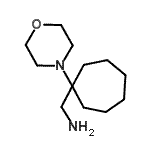structure of CAS# 891638-31-6, 1-[1-(4-Morpholinyl)cycloheptyl]methanamine;[(1-morpholin-4-ylcycloheptyl)methyl]amine;1-(1-morpholin-4-ylcycloheptyl)methanamine;cycloheptanemethanamine, 1-(4-morpholinyl)-