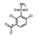 结构式 CAS# 89281-19-6, 2,6-二氯-3-硝基苯磺酰胺
