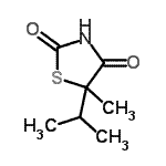 CAS#: 89295-65-8， 5-isopropyl-5-methyl-thiazolidine-2,4-dione