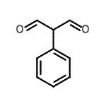 structure of CAS# 89333-12-0, Phenylmalonaldehyde;2-(Phenyl)malondialdehyde;2-Phenylmalonaldehyde;2-Phenylmalondialdehyde