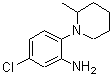 structure of CAS# 893751-38-7, 5-Chloro-2-(2-methyl-1-piperidinyl)aniline;5-Chloro-2-(2-methyl-1-piperidinyl)aniline;5-Chloro-2-(2-methyl-piperidin-1-yl)-phenylamine;MFCD07365170