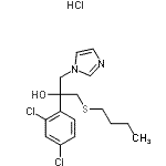 CAS#: 89433-57-8， 1-(Butylsulfanyl)-2-(2,4-dichlorophenyl)-3-(1H-imidazol-1-yl)-2-propanol hydrochloride (1:1)