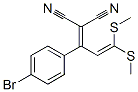 结构式 CAS# 89482-72-4, 2-(4-溴苯基)-4,4-二(甲硫基)-1,3-丁二烯-1,1-二甲腈