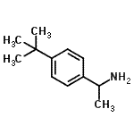 结构式 CAS# 89538-65-8, 1-[4-(2-甲基-2-丙基)苯基]乙胺