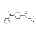 结构式 CAS# 896618-52-3, 乙基4-(3-噻吩基羰基)苯甲酸酯