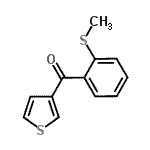 结构式 CAS# 896618-53-4, [2-(甲硫基)苯基](3-噻吩基)甲酮