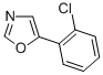 structure of CAS# 89808-74-2, 5-(2-Chlorophenyl)Oxazole;5-(2-Chlorophenyl)-1,3-Oxazole 98%;5-(2-CHLOROPHENYL)-1,3-OXAZOLE;5-(2-CHLOROPHENYL)OXAZOLE