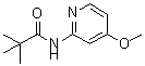 结构式 CAS# 898561-60-9, N-(4-甲氧基-2-吡啶基)-2,2-二甲基丙酰胺