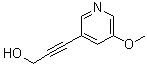 结构式 CAS# 898561-63-2, 3-(5-甲氧基-3-吡啶基)-2-丙炔-1-醇