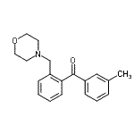 结构式 CAS# 898749-90-1, (3-甲基苯基)[2-(4-吗啉基甲基)苯基]甲酮