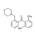 结构式 CAS# 898750-53-3, (2,6-二甲基苯基)[2-(4-吗啉基甲基)苯基]甲酮