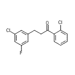 结构式 CAS# 898750-91-9, 3-(3-氯-5-氟苯基)-1-(2-氯苯基)-1-丙酮