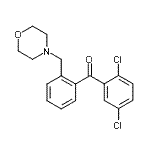 结构式 CAS# 898751-05-8, (2,5-二氯苯基)[2-(4-吗啉基甲基)苯基]甲酮