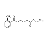structure of CAS# 898751-38-7, Ethyl 6-(2-methylphenyl)-6-oxohexanoate;ethyl 6-(2-methylphenyl)-6-oxohexanoate
