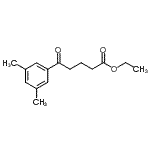 structure of CAS# 898751-72-9, Ethyl 5-(3,5-dimethylphenyl)-5-oxopentanoate;ethyl 5-(3,5-dimethylphenyl)-5-oxovalerate