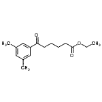 structure of CAS# 898751-75-2, Ethyl 6-(3,5-dimethylphenyl)-6-oxohexanoate;ethyl 6-(3,5-dimethylphenyl)-6-oxohexanoate