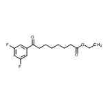 结构式 CAS# 898752-46-0, 乙基8-(3,5-二氟苯基)-8-氧代辛酸酯