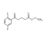 结构式 CAS# 898753-16-7, 乙基5-(2,5-二氟苯基)-5-氧代戊酸酯