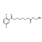结构式 CAS# 898753-22-5, 乙基8-(2,5-二氟苯基)-8-氧代辛酸酯