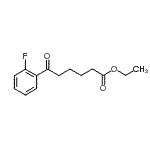 structure of CAS# 898753-38-3, Ethyl 6-(2-fluorophenyl)-6-oxohexanoate;ethyl 6-(2-fluorophenyl)-6-oxohexanoate