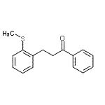 结构式 CAS# 898754-17-1, 3-[2-(甲硫基)苯基]-1-苯基-1-丙酮