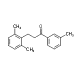 structure of CAS# 898754-28-4, 3-(2,6-Dimethylphenyl)-1-(3-methylphenyl)-1-propanone;3-(2,6-dimethylphenyl)-3'-methylpropiophenone