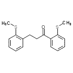结构式 CAS# 898754-48-8, 1,3-二[2-(甲硫基)苯基]-1-丙酮