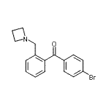 structure of CAS# 898754-71-7, [2-(1-Azetidinylmethyl)phenyl](4-bromophenyl)methanone;2-azetidinomethyl-4'-bromobenzophenone