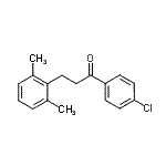 结构式 CAS# 898754-73-9, 1-(4-氯苯基)-3-(2,6-二甲基苯基)-1-丙酮
