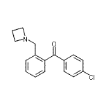 structure of CAS# 898754-77-3, [2-(1-Azetidinylmethyl)phenyl](4-chlorophenyl)methanone;2-azetidinomethyl-4'-chlorobenzophenone