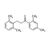 structure of CAS# 898754-84-2, 1-(2,4-Dimethylphenyl)-3-(2,6-dimethylphenyl)-1-propanone;2',4'-dimethyl-3-(2,6-dimethylphenyl)propiophenone
