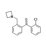 structure of CAS# 898755-03-8, [2-(1-Azetidinylmethyl)phenyl](2-chlorophenyl)methanone;2-Azetidinomethyl-2'-chlorobenzophenone