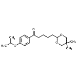 结构式 CAS# 898755-83-4, 5-(5,5-二甲基-1,3-二恶烷-2-基)-1-(4-异丙氧基苯基)-1-戊酮