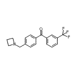 结构式 CAS# 898756-84-8, [4-(1-氮杂环丁基甲基)苯基][3-(三氟甲基)苯基]甲酮