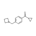结构式 CAS# 898757-10-3, [4-(1-氮杂环丁基甲基)苯基](环丙基)甲酮