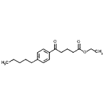结构式 CAS# 898757-18-1, 乙基5-氧代-5-(4-戊基苯基)戊酸酯