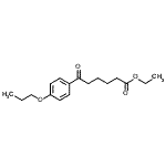 结构式 CAS# 898757-63-6, 乙基6-氧代-6-(4-丙氧基苯基)己酸酯